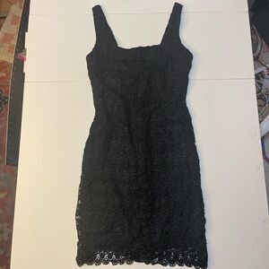 Vintage 90s Lace Midi Dress